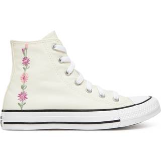 Converse Converse Cream Youth Chuck Taylor Floral Embroidered Trainers