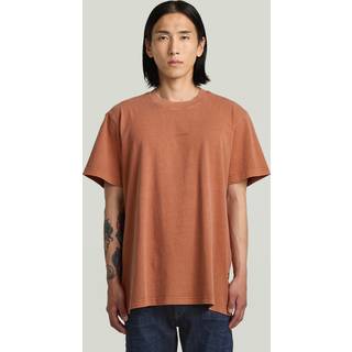 Overdyed Center Chest T-Shirt - Red - Men