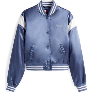 Water Repellent Satin Bomber Jacket