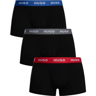 HUGO Herren Trunks schwarz Baumwolle & Mix unifarben
