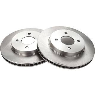 TRQ Front Brake Rotors Set Vent Compatible med 2012-2019 Nissan Versa 2014-2019 Versa Note