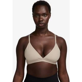 Nike Form Triangle-sports-bh uden indlæg og med stropper og let støtte til kvinder - brun - XS
