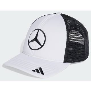 MERCEDES - AMG PETRONAS FORMULA ONE TEAM SNAPBACK LOGO TRUCKER KASKET - White / Black - Mænd (M/L)