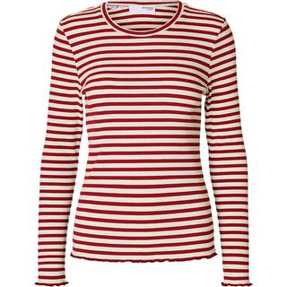Stribet Langærmet T-shirt
