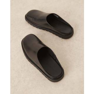 Leather Mules - Black - EU 42
