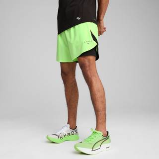 Men&#39;s Puma x HYROX 2-in-1 Training Shorts, Green, Size XXL, Clothing - Green Glare - XXL
