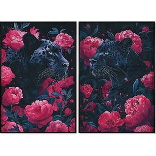 Lærred Home ESPRIT Fløjl Lærred 83 x 4 x 123 cm