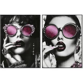 Lærred Home ESPRIT polystyren Lærred 60 x 3,5 x 80 cm