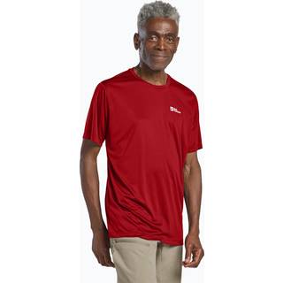 T-shirt til herre – Jack Wolfskin Tech T – Rød - Small