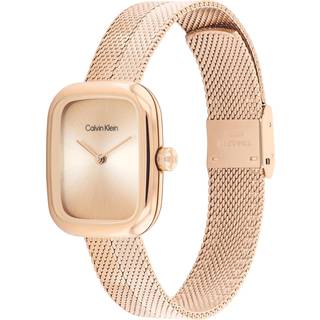 Sculpted Square Mesh Bracelet Watch - Gold - One Size