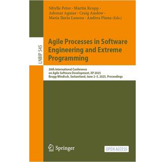 Agile Processes in Software Engineering and Extreme Programming (4, 2025) |