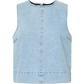 Pcnoel Rhinesten Denim Top