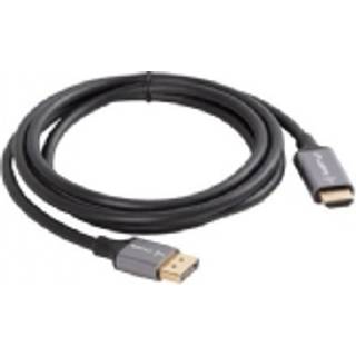 Lanberg DisplayPort til HDMI Kabel 4K Sort - 1.8m