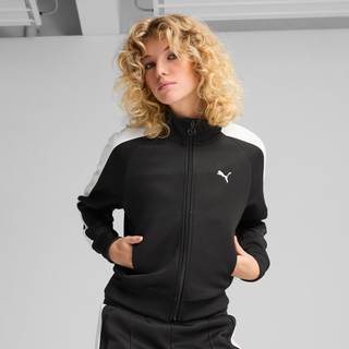 Women&#39;s Puma T7 ALWAYS ON Short Track Jacket, Black, Size XL, Clothing - Black - XL