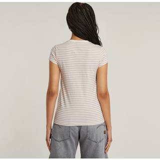 Stripe Eyben Slim V-neck T-Shirt 2.0 - Multi color - Women