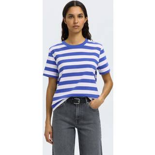 Stribet Boxy Fit T-shirt