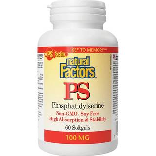 Natural Factors – PS Phosphatidylserine 100 mg 60 Softgels