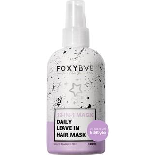 FoxyBae 12-i-1 Overnight Leave-In Hårmaske til tørt, skadet hår og hårvækst | Biotin og Shea Moisture, 8 oz