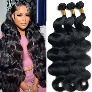 Human Hair Bundles Body Wave Bundles Human Hair 18 20 22 tommer 10A Grade 100% Uarbejdet Brasiliansk Virgin Hair Body Wave 3 Bundles Human Hair E