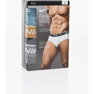 Nike 3-pak Everyday Essentials Cotton Stretch Hip Brief - Grey/Blue - Small * Kampagne *