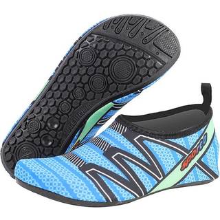 Hurtigttørrende blå badesko - skridsikre og åndbare strand- og svømmesko