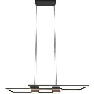 Albany LED-hængelampe, sort, 100 x 28 cm, aluminium CCT dæmpbar