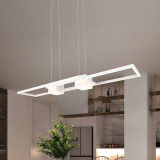 Albany LED-hængelampe, hvid, 100 x 28 cm, aluminium, CCT dæmpbar