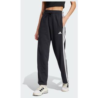 Essentials 3-Stripes Open Hem French Terry bukser - Black / White - L