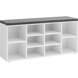 Skrivebord med metalramme - 100 x 50 x 76 cm - rustik brun/svart
