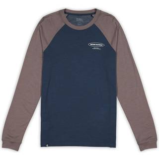 Mons Royale Icon Raglan Merino-shirt Herrer størrelse XXL farve blå