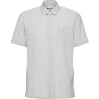 Barbour - Herre, kortærmet Skjorte, Nelson - Stone - XL / Stone