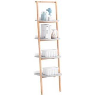 SoBuy Trappehylde i Hvid - Stigehylde til Opbevaring HSTR02-K-HG