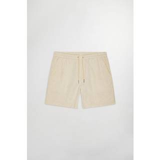 NN07 Gregor Linen Drawstring Shorts Oat