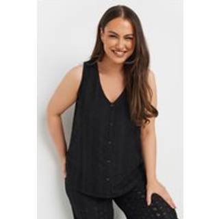 Yours Curve Koordineret Broderi Vest50