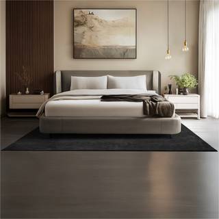 Kortluvet tæppe Soft Zone - sort,160 x 230 cm