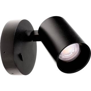 CAN TILT vægspot, sort, Ø 10 cm metal GU10 kontakt