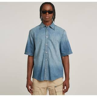 Regular Denim Shirt - Light blue - Men