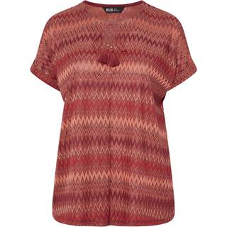 Yours Curve Yours Curve Orange Tie Neck Pleat Blouse