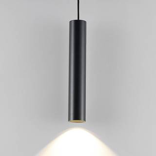 Hængelampe CAN, sort, højde 35 cm, Ø 6 cm, metal, GU10