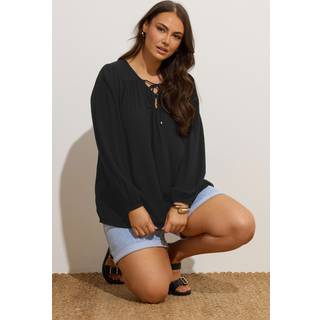 Yours Curve Lattice Smock Blouse48