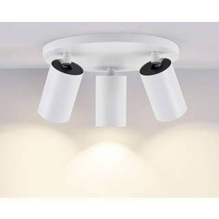 CAN TILT loftspot, hvid, Ø 23 cm, 3 lyskilder, metal, GU10