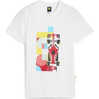 PUMA Scuderia Ferrari HP Race Graphic Tee Youth, Clothing, White, 7-8Y