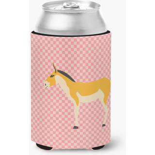 """" Carolines skatte Turkmenian Kulan Donkey Pink Check Dekorativ kan kramme multicolor """"