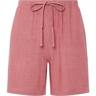 Lts Tall Coral Pink Linen Tie Shorts Size 8