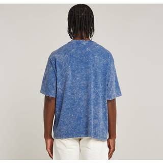 Acid Wash Boxy T-Shirt - Medium blue - Men