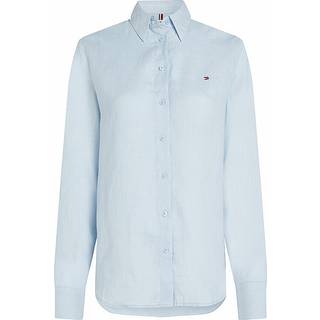 Essenital Linen Relaxed Skjorte, Breezy Blue, 42