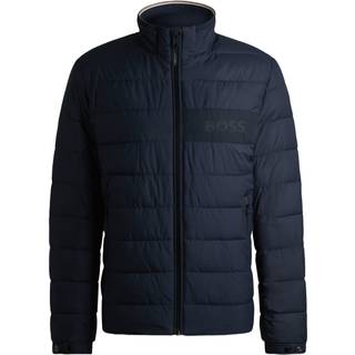 BOSS Black Herren Jacken blau unifarben