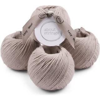 Om Strings Lazy Wool - Merino uldblanding nr. 3 Lys DK Yarn 50G 109 meter pr. Bold 4 -pakke (sten)