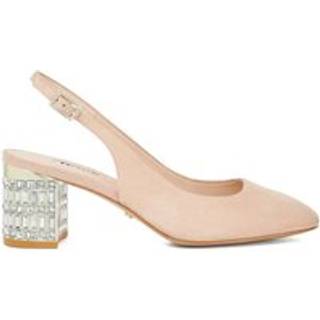 Dune London Dune London Pink Calena Jewelled Slingback Heels
