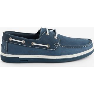Pavers Pavers Blue Grippy Leather Boat Shoes